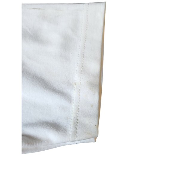 Vintage Victoria Harbour Purse Theme Tee, Beaded Embroidered White Cotton Shirt - Picture 5 of 5